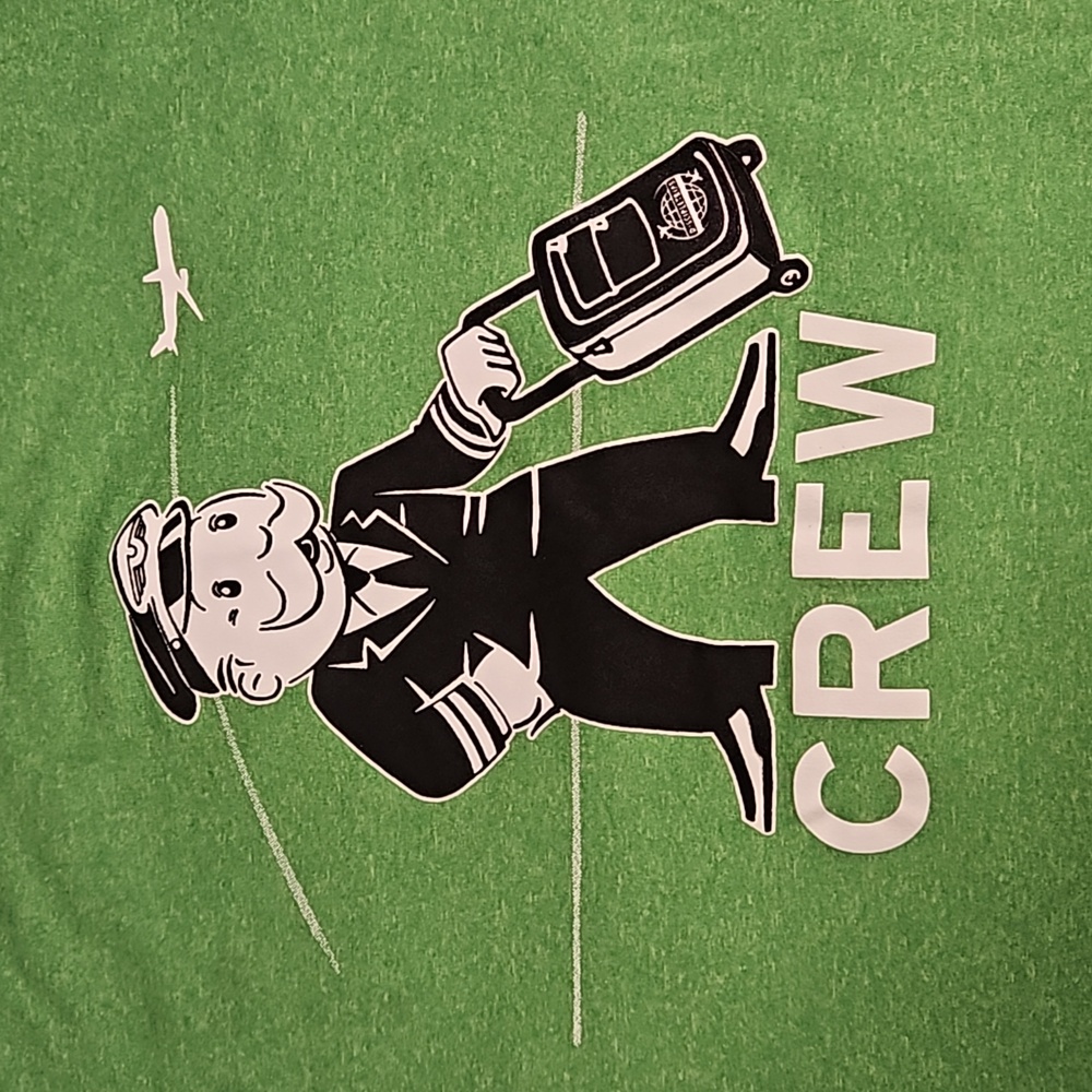 Sport-Tek Disciple trips Faith Taking Flight promo graphic tee 2XL Monopoly man - Picture 2 of 5